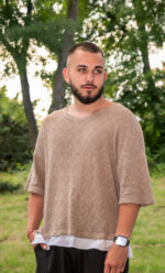 OFFBLOCK - Beige Knit Summer Top